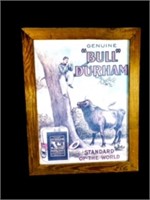 Antique Bull Durham Poster Advertising framed