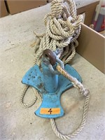 BOAT ANCHOR & ROPE