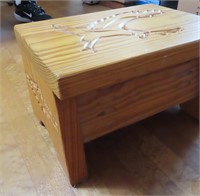 Wood Foot Stool made by Andy Anderson