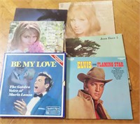 (6) Vintage Vinyl incl Barabara, Elvis, Joan Baez
