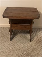 Solid wood side table 2’ X 1’8 inches and 20
