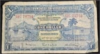 1939 Trinidad and Tobago $1 Note
