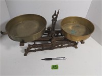 Antique weigh scale Brass disks
