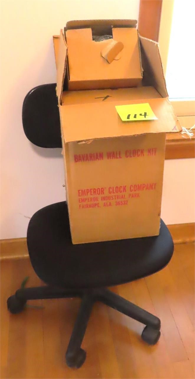Bavaria Wall Clock Kit and Chair