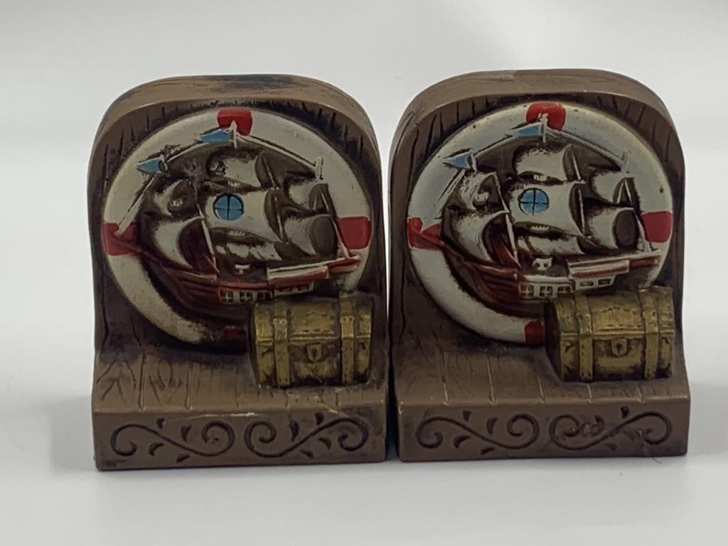MCM nautical bookends marked LEGG
