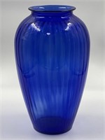 Anchor Hocking large blue vase