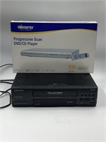 Emerson VCR player and a Memorex progressive s