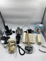 Assortment of cordless phones answering machines