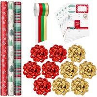 Hallmark Rustic Red and Green Christmas Wrapping P