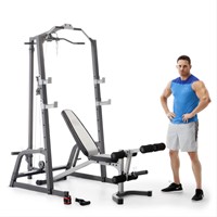 Marcy Pro Deluxe Cage System with Weightlifting Be