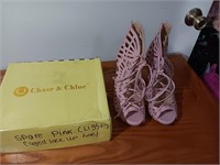 Pair Chase & Chloe Size 8 new inbox heels shoes