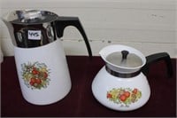 Corning Ware Coffee & Tea Pots