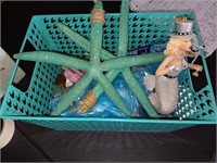 Miscellaneous metal basket starfish and more