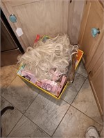 Large box of hair pieces.