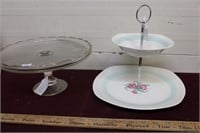 Stylecraft & Harp Glass Footed Cake Plates