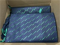 METROPAK Box of 50 Polybags Blue / Green Gift Bags