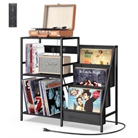 melos Record Player Table, 3-Tier Record Player St