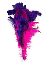 Multiple Feather Plumes - Pink Purple and Blue