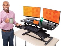 Flexpro Hero 37 Inch Standing Desk Converter, For