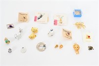 Vtg Mini Collectible Lapel Pins, Charms, Pendants