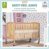 Dream On Me Folding Full Size Convenience Crib In
