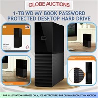 1-TB WD MY BOOK PASSWORD PROTECTED HARD DRIVE