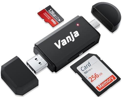 Vavitar SD Card to USB Adapter, 3-in-1 USB-C USB-A
