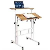 Hadulcet Small Standing Desk, Mobile Standing Desk