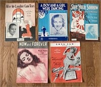 E2) Vintage sheet music lot Rita Hayworth Jane