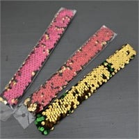 E2) New sequined snap bracelets -change color