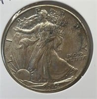 OF) 1941 standing liberty half dollar -AU