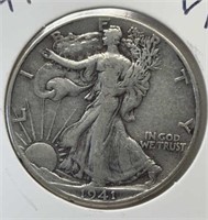 OF) 1941 walking liberty half dollar - VF