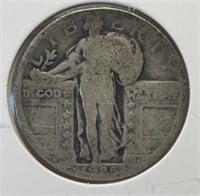 OF) 1925 standing liberty Quarter AG