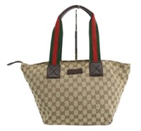 Gucci Monogram Sherry Line Handbag