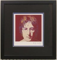 JOHN LENNON PRINT PLATE SIGN BY ANDY WARHOL
