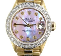 Rolex 18kt Gold Datejust Lady President 26mm Watch