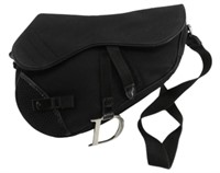 Christian Dior Black Saddle Shoulder Bag