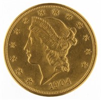 1904 Liberty $20.00 Gold Double Eagle