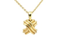 18K Gold Tiffany Signature Necklace