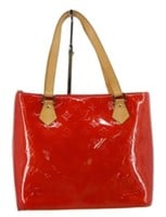 Louis Vuitton Red Verni Houston Handbag