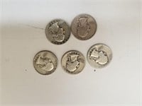 Six Silver Quarters