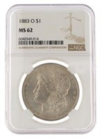 1883 New Orleans S62 Morgan Silver Dollar