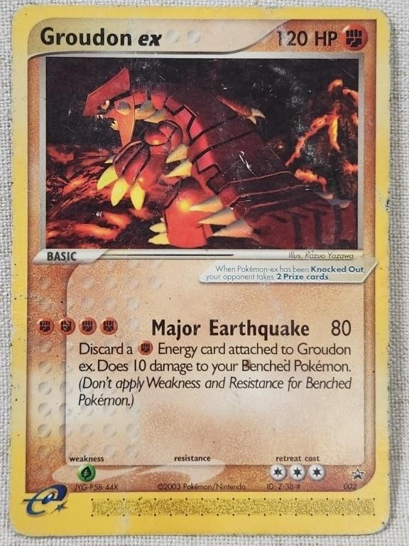 (2003) GROUDON EX 002 NINTENDO BLACK STAR PROMOS