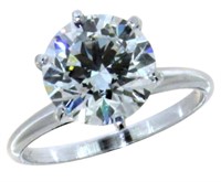 14kt Gold 3.33 ct VS Lab Diamond Solitaire Ring