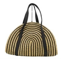 Kate Spade Striped Straw Handbag
