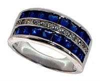 Quality 2.00 ct Invisible Set Sapphire Ring