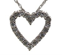 Brilliant Diamond Heart Necklace
