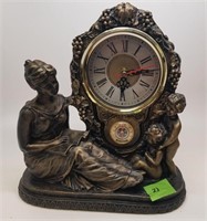 Vintage Mother and Children Mantel Clock
