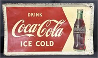 Vintage Metal Coca Cola Sign