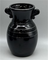 L.E. Smith Black Amethyst Vase
